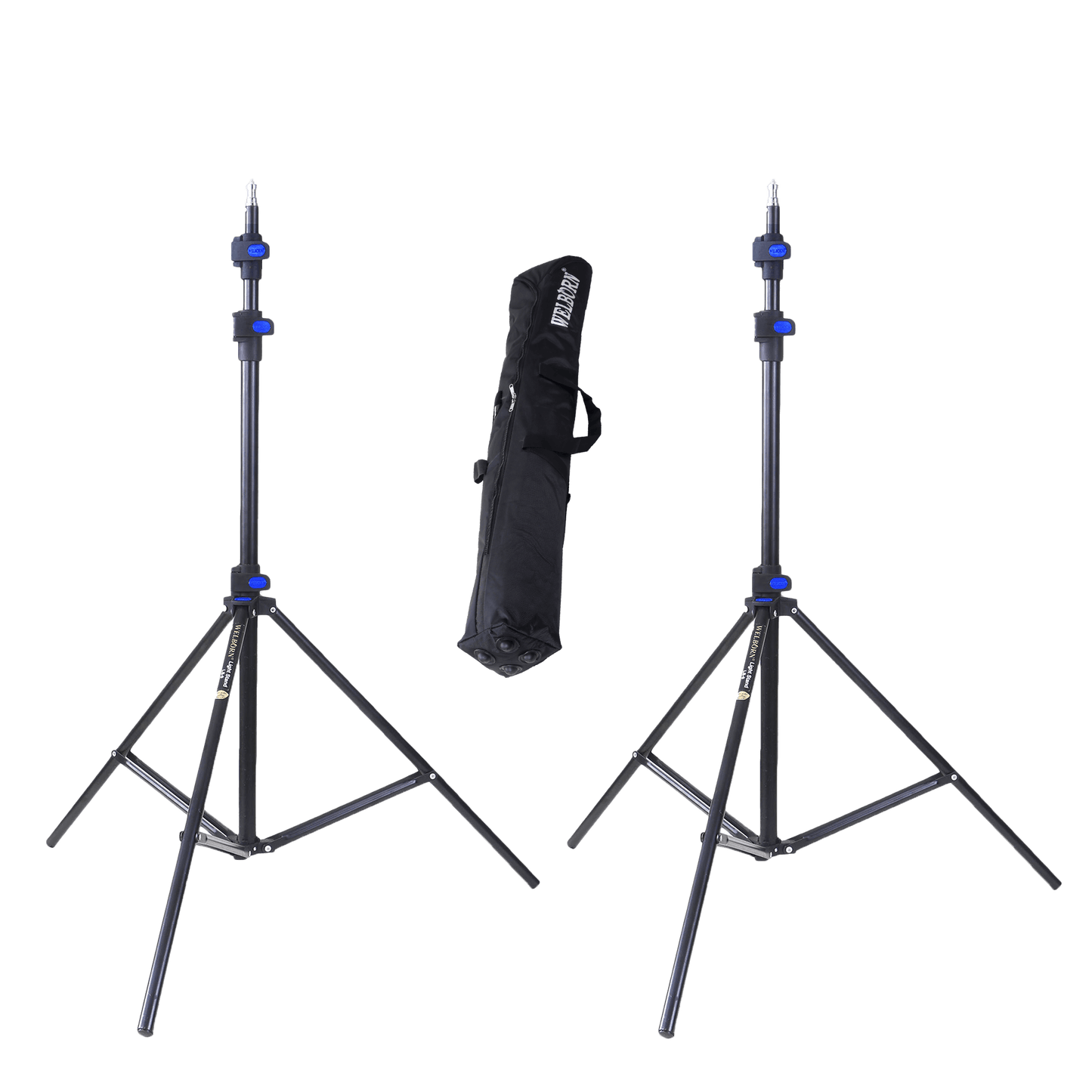 WELBORN Light Stand Kit for Ring Light, Flash, Reflector, Diffuser, Photo & Video Studio Shooting