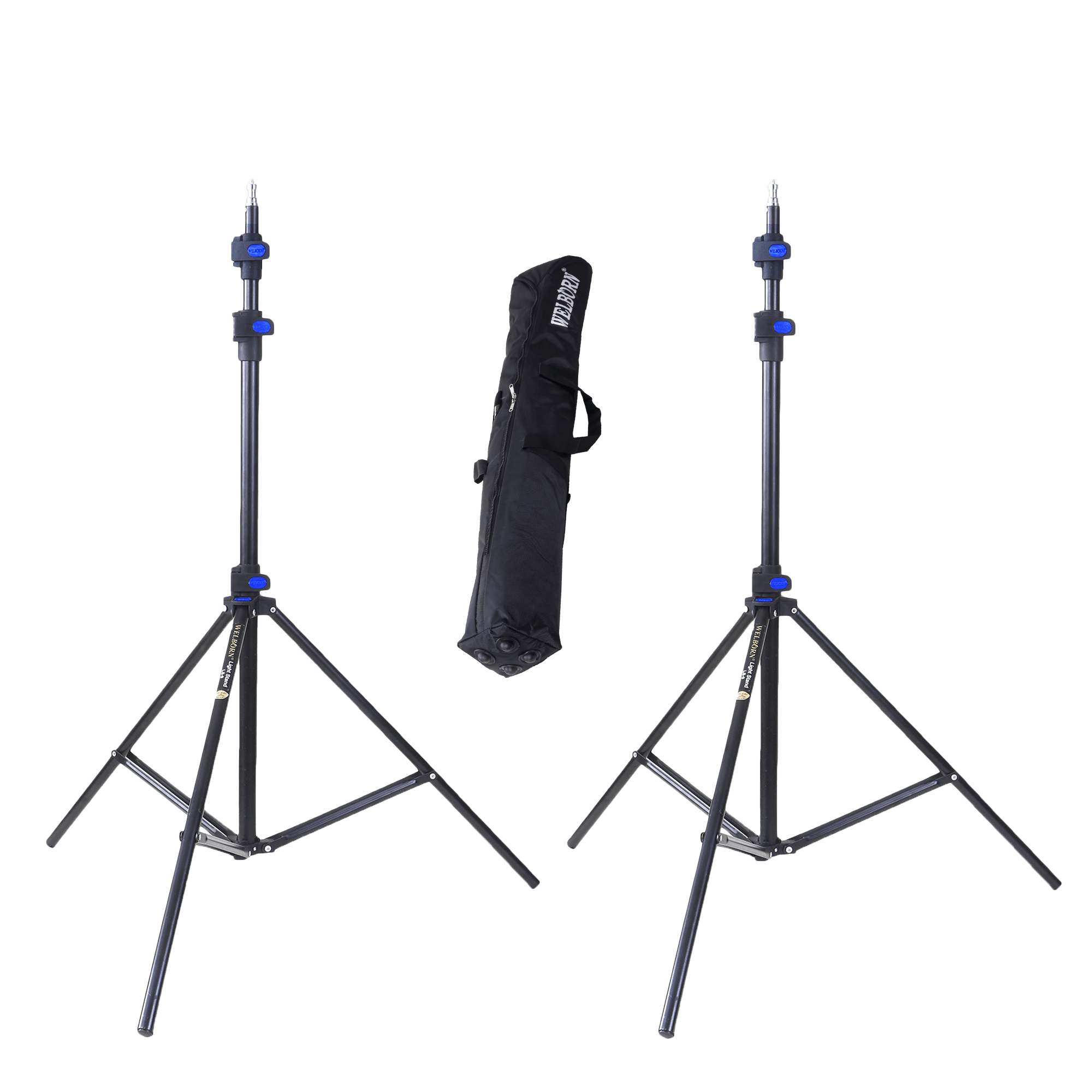 WELBORN Light Stand Kit for Ring Light, Flash, Reflector, Diffuser, Photo & Video Studio Shooting
