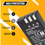 Welborn EN-EL9 Rechargeable Battery Pack Compatible with Nikon D60,D3000,D5000