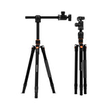 WELBORN TR-575BH Professional Tripod with 4 Sections, 90 Degree Angle Tilt
