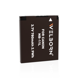 WELBORN NB11L Rechargeable Battery Pack Compatible with Canon Digital IXUS 125HS-190, 240HS-285HS | Power Shot EPLH 110HS,120 is -190IS, 320HS-360HS | Power Shot A2300 - A4000 is