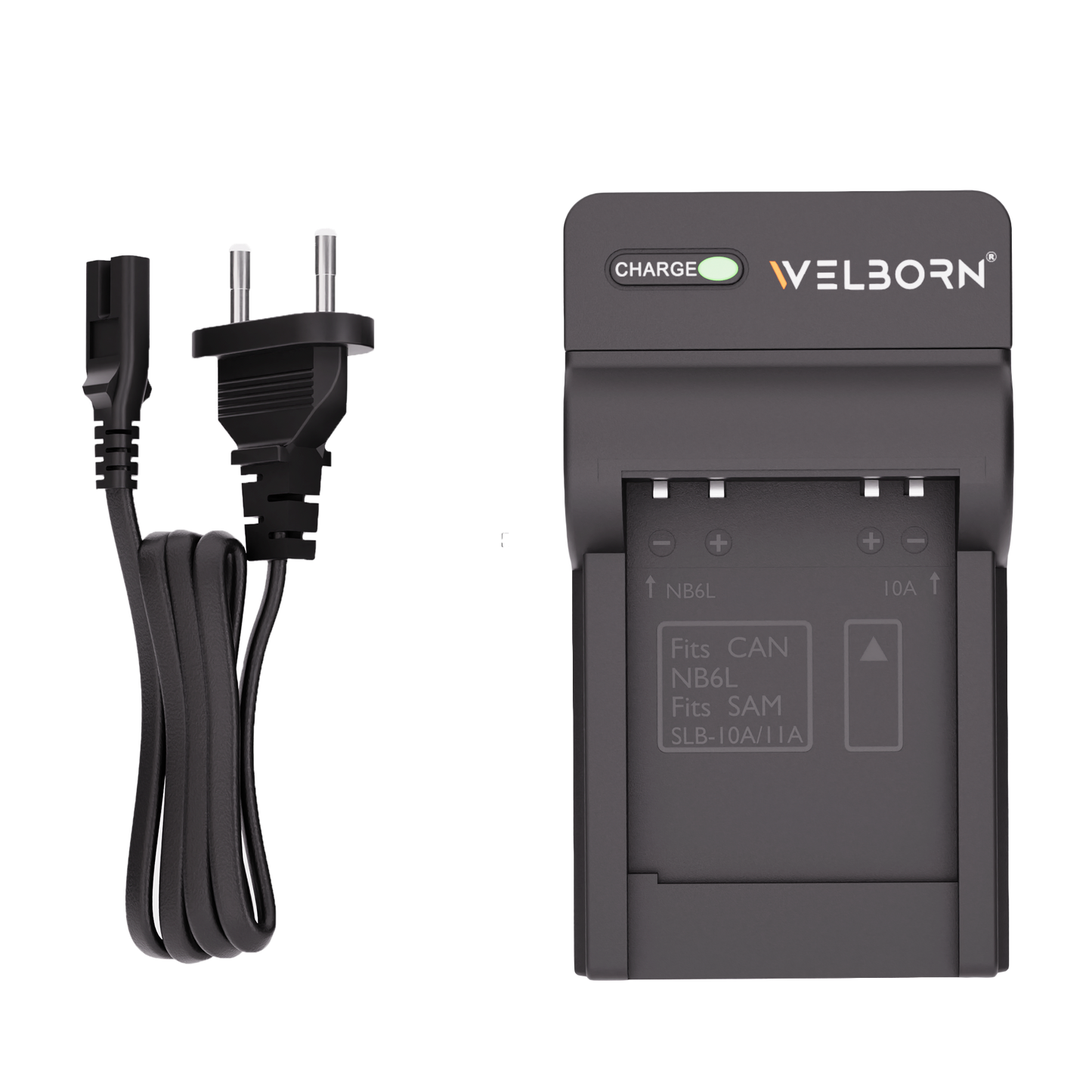 Welborn Camera Battery Charger for Samsung Camera Battery SLB-10A Compatible with Samsung Digital Cameras