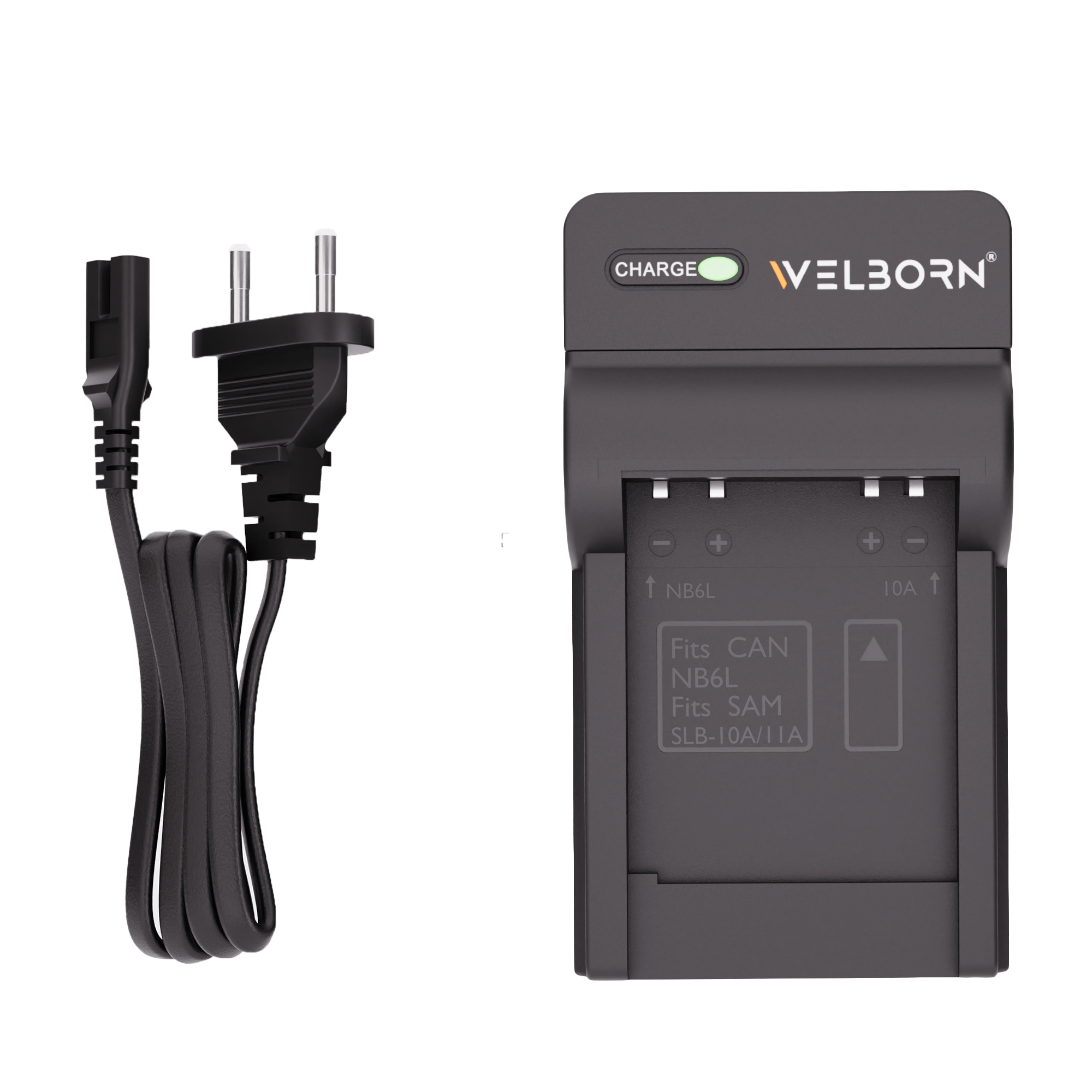 Welborn Camera Battery Charger for Samsung Camera Battery SLB-10A Compatible with Samsung Digital Cameras