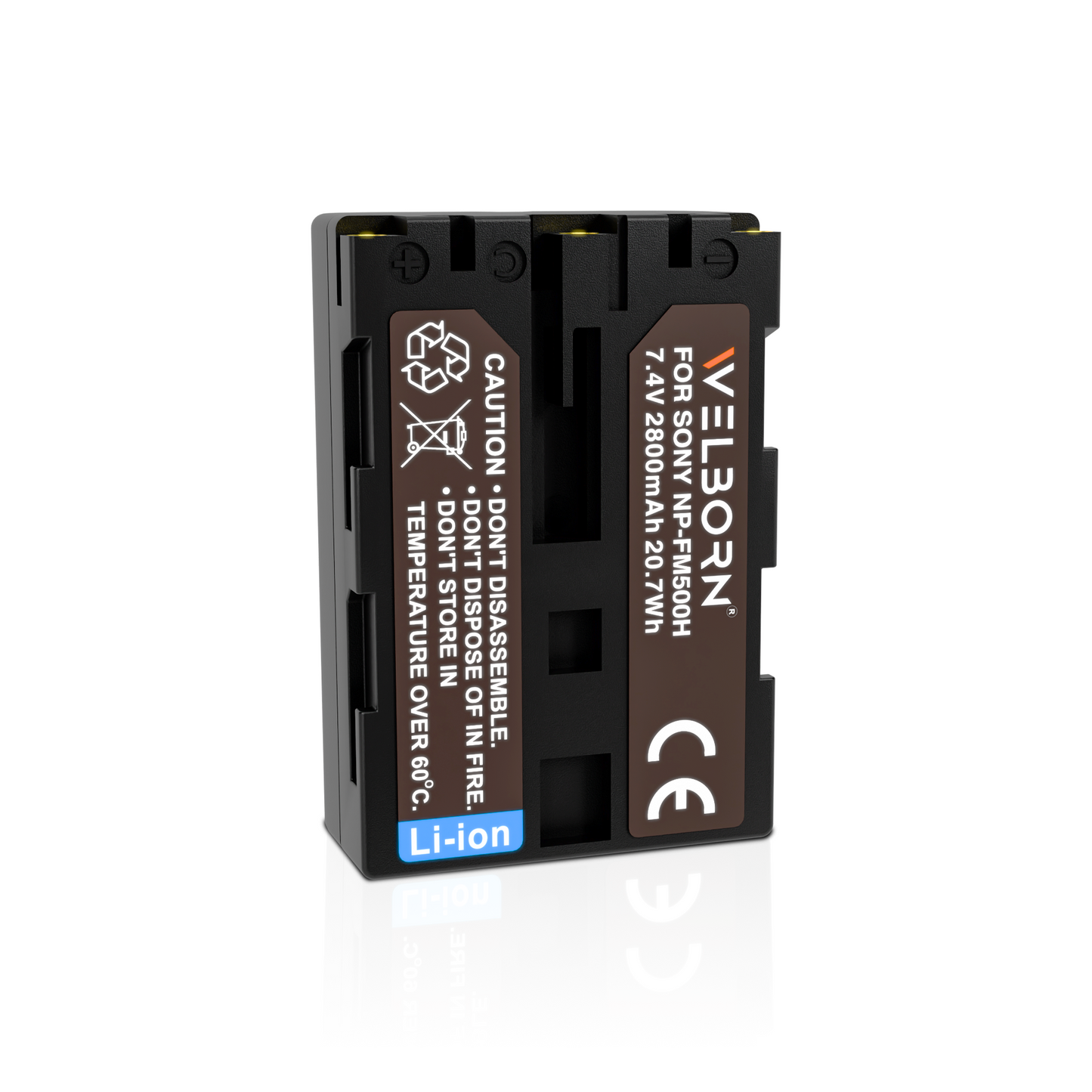 WELBORN NP-FM500 Battery for Sony Alpha A58 A57 A77V A77II A350 A450 A850 Alpha a99 II CLM-V55 Camera (1900mAh)