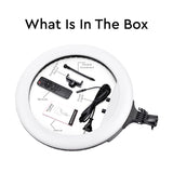 WELBORN (WB-RL-19B RT) LED Ring Light with Remote Control | Adjustable Lighting | Smartphone Holder | USB Support | For Photography, Video & Vlogging
