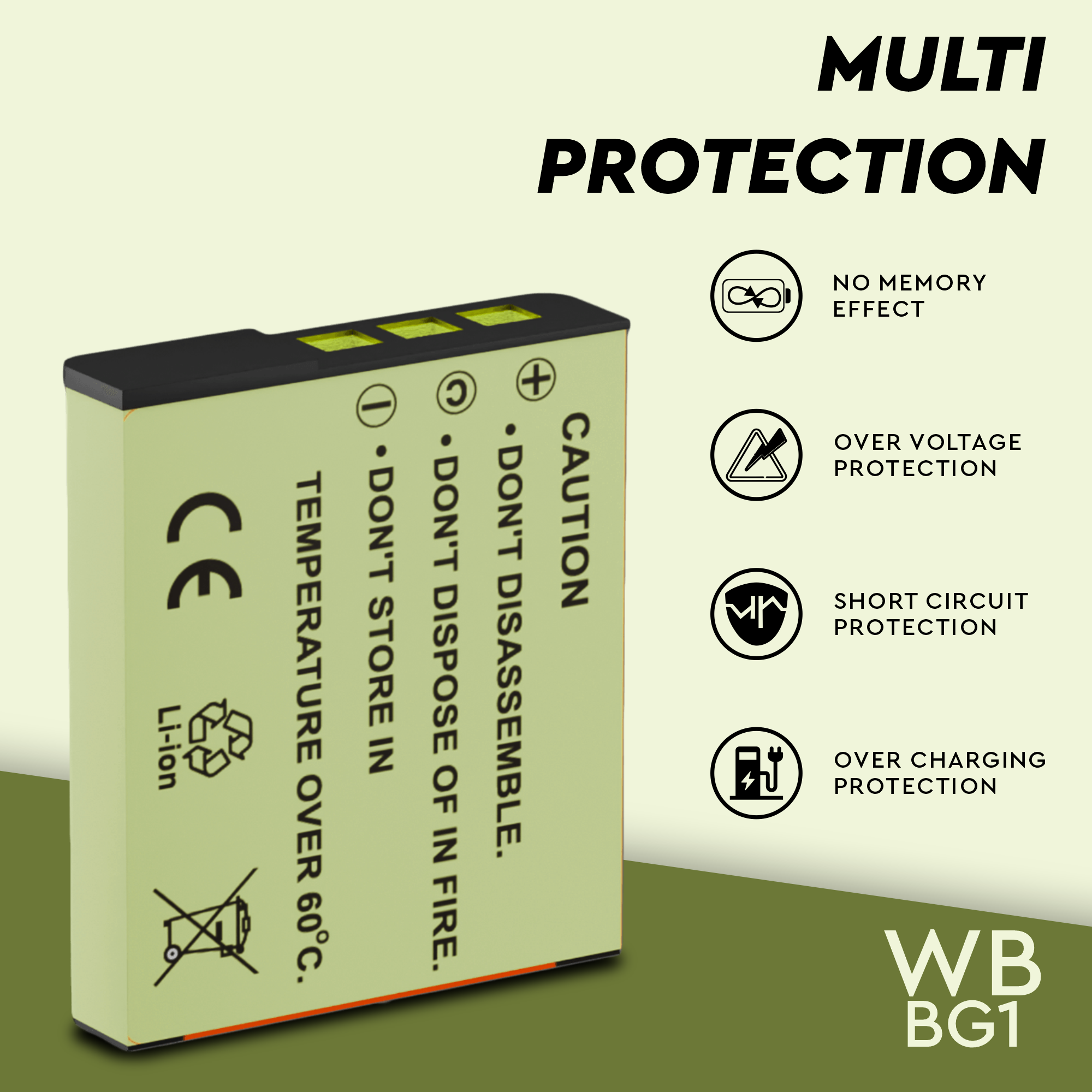 WELBORN NP-BG1 Rechargeable Battery Compatible with Sony Cameras – Reliable Power for Long Shoots