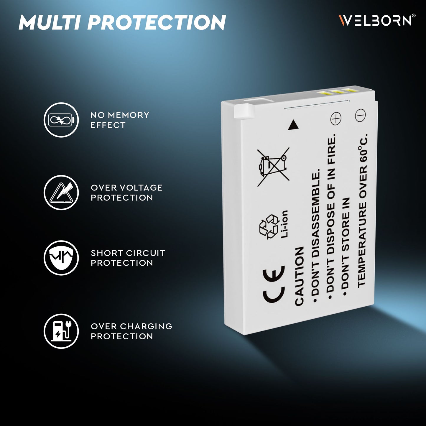 WELBORN NB5L Rechargeable Battery Pack Compatible with Canon Digital IXUS 870IS,970IS,980 is,990 is,90IS| Power Shot SD880 is,SD790 is,SD890 is,SD990 is,SD970 is, S100, S110,SX200 is,SX210 is