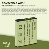 WELBORN NP-BG1 Rechargeable Battery Compatible with Sony Cameras – Reliable Power for Long Shoots