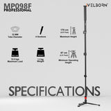 Welborn WB-MP-98FH Portable Camera Monopod – Perfect for Outdoor & Events