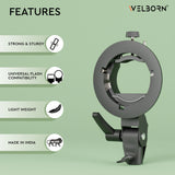 WELBORN Multipurpose S2 Type Speedlite Bracket for Round and Regular Head