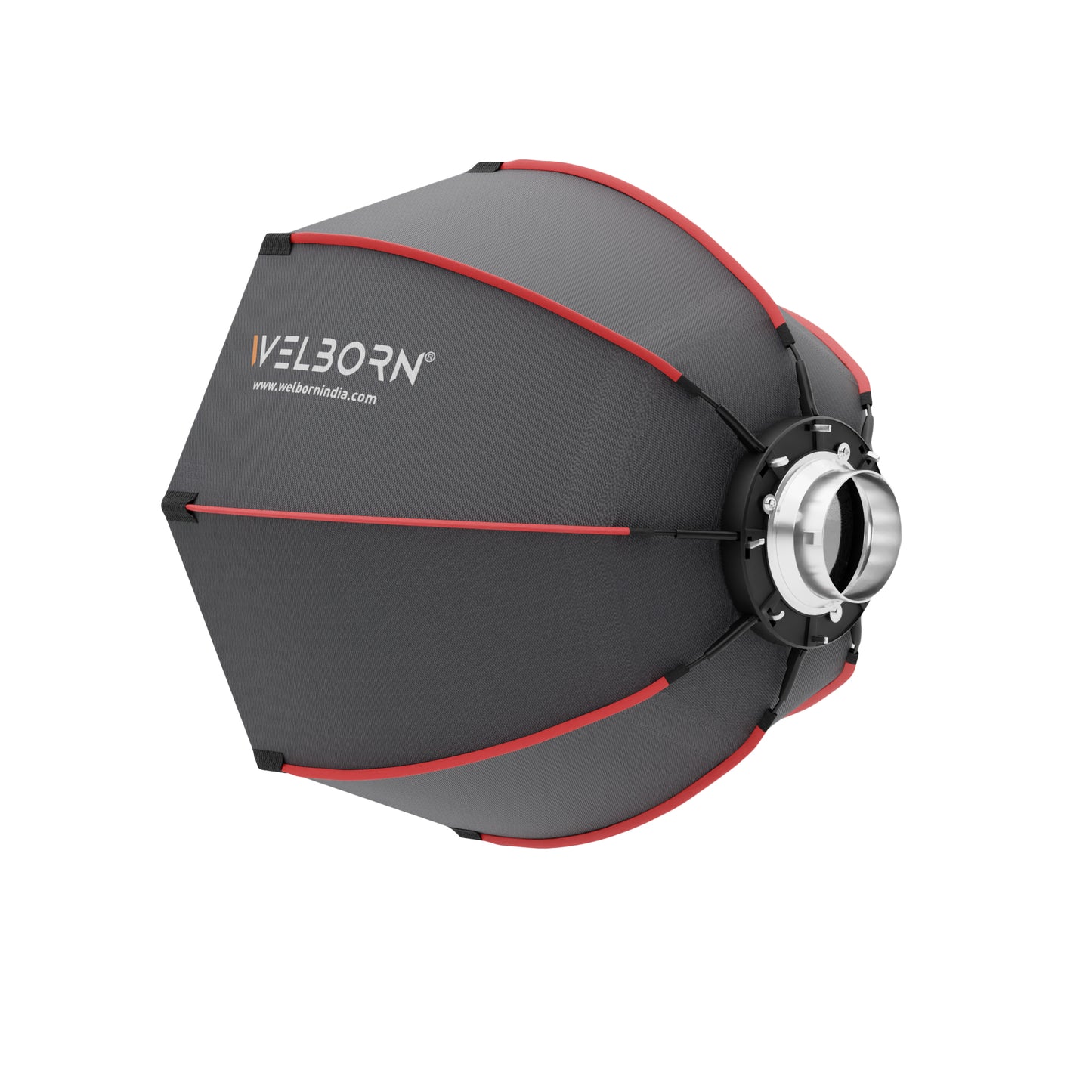 WELBORN Bowens Mount Softbox 8 Ribs – Lightweight Collapsible Soft Light for Professional Studio Lighting