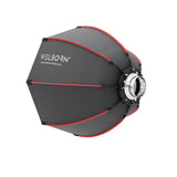 WELBORN Bowens Mount Softbox 8 Ribs – Lightweight Collapsible Soft Light for Professional Studio Lighting