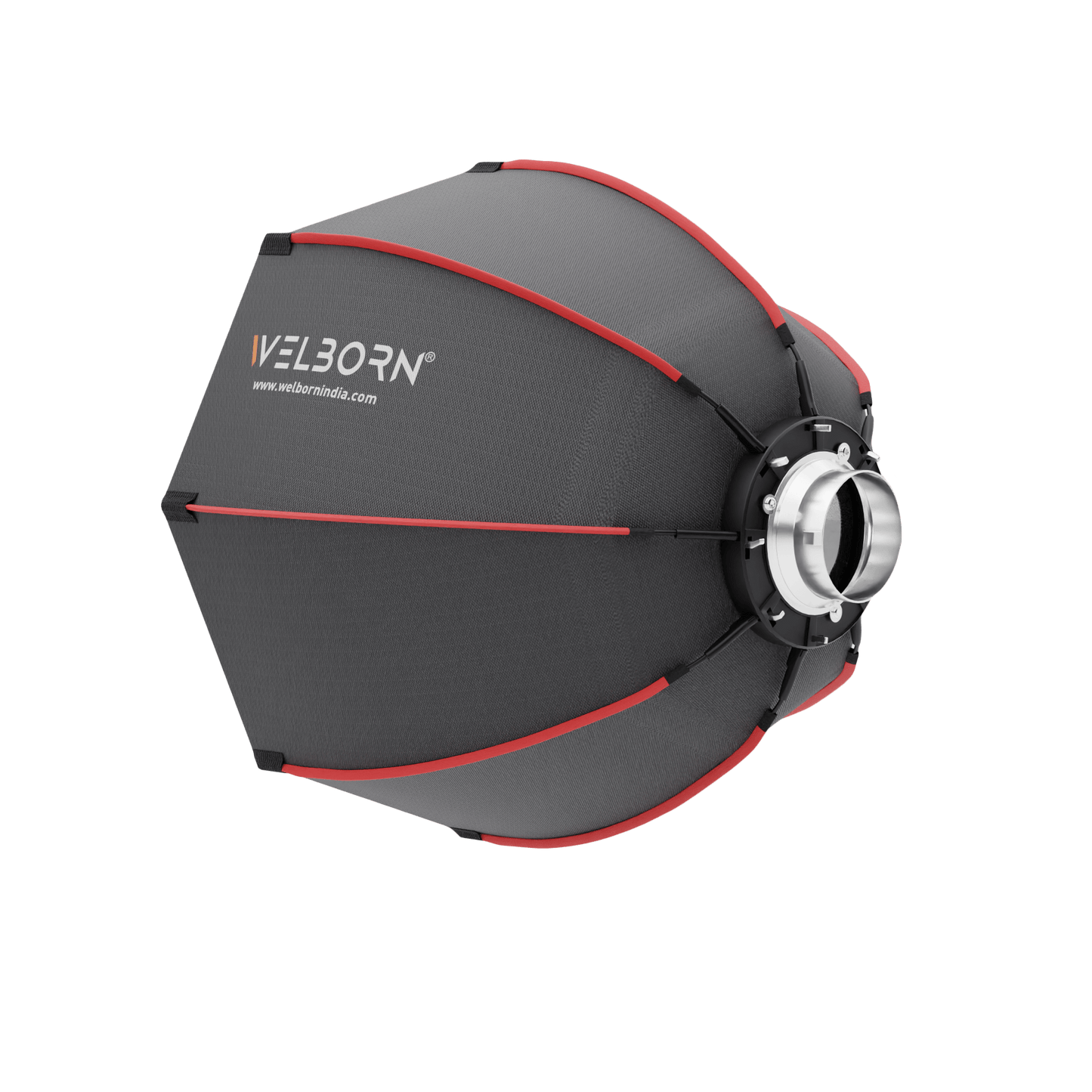 WELBORN Bowens Mount Softbox 8 Ribs – Lightweight Collapsible Soft Light for Professional Studio Lighting
