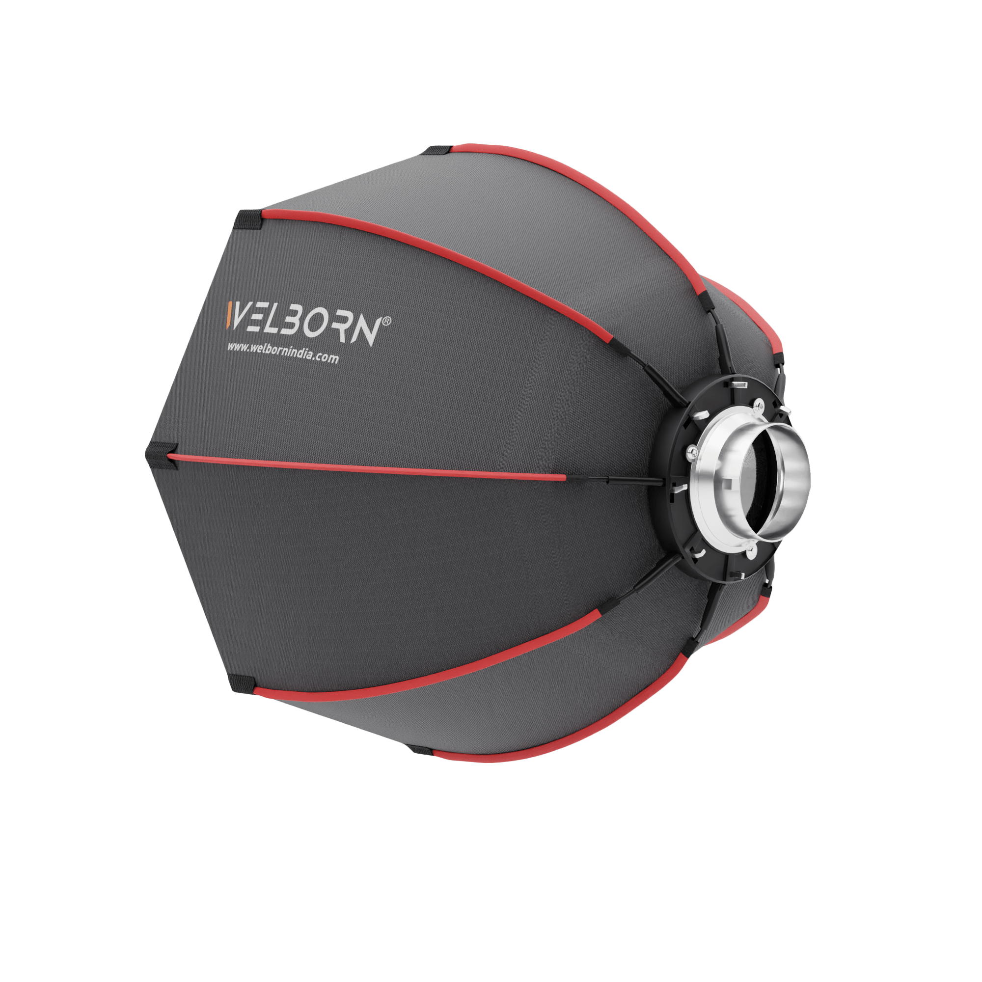 WELBORN Bowens Mount Softbox 8 Ribs – Lightweight Collapsible Soft Light for Professional Studio Lighting