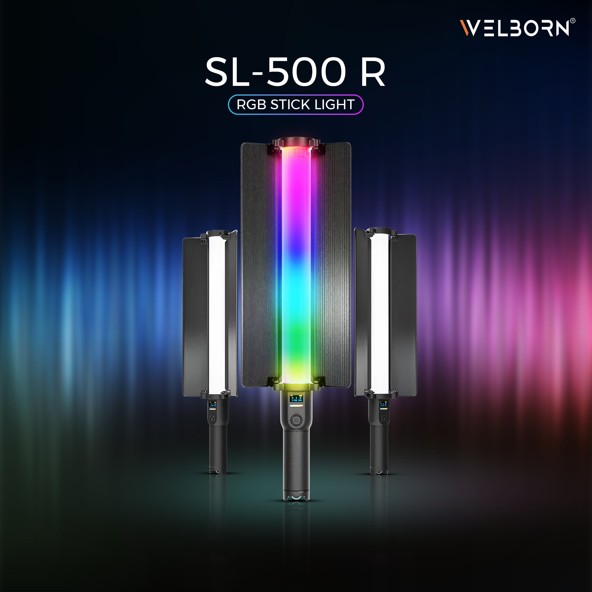WELBORN SL500R-80W RGB LED Light Stick with App Control