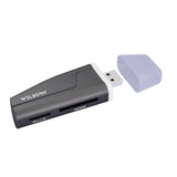 WELBORN CR11 2 in 1 USB High Speed Card Reader for Digital Memory Cards TF SD Micro SD SDHC SDXC