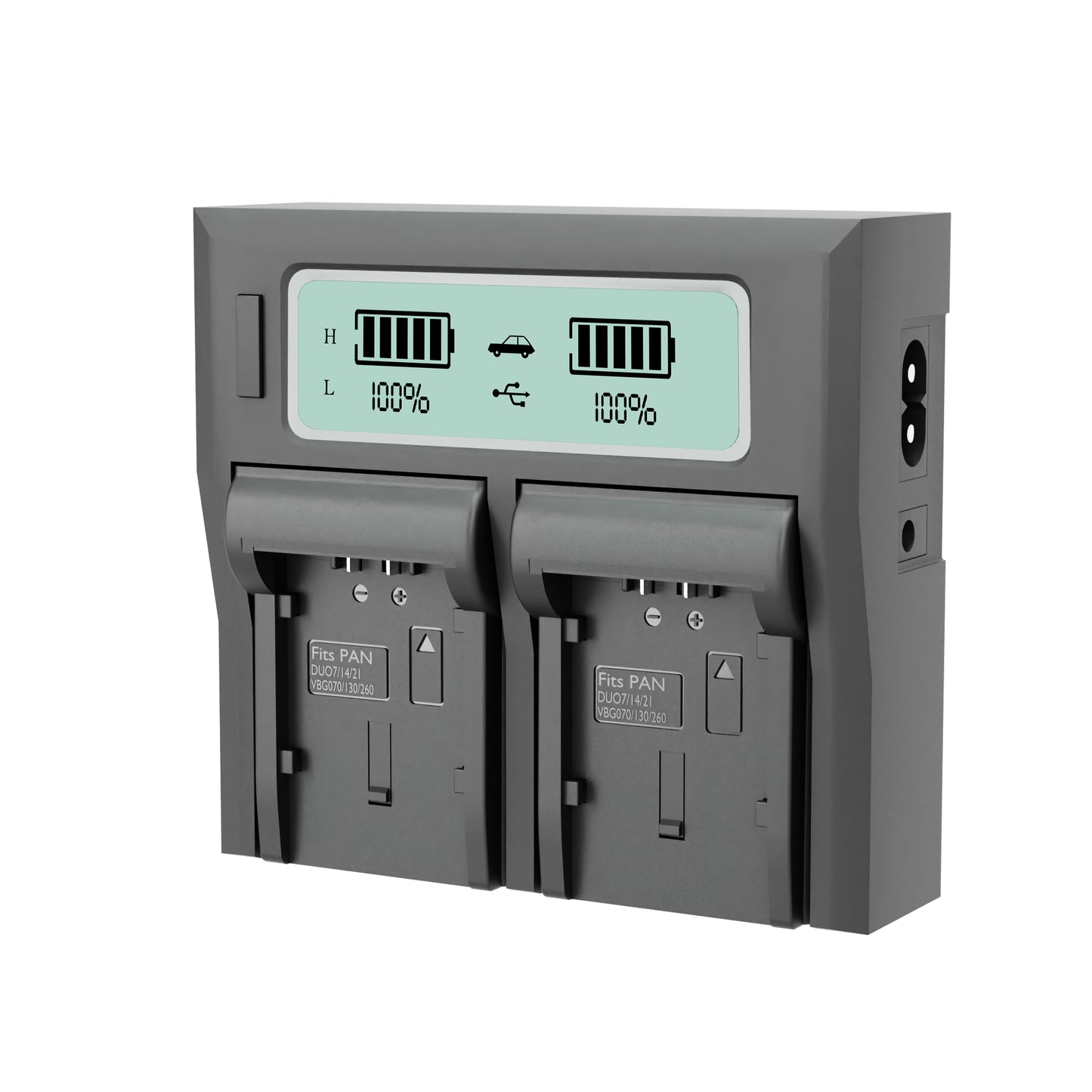 Welborn Dual LCD Camera Battery Charger for Panasonic VBG-6 Battery Compatible with HDCHS300, TM300, HS250, SD100, HS20 AGHMC40, HMC150 HDC-SD600, SD700 SDRH40-SDRH90, SD20, SD9, HS9, SX5
