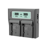 Welborn Dual LCD Camera Battery Charger for Panasonic VBG-6 Battery Compatible with HDCHS300, TM300, HS250, SD100, HS20 AGHMC40, HMC150 HDC-SD600, SD700 SDRH40-SDRH90, SD20, SD9, HS9, SX5