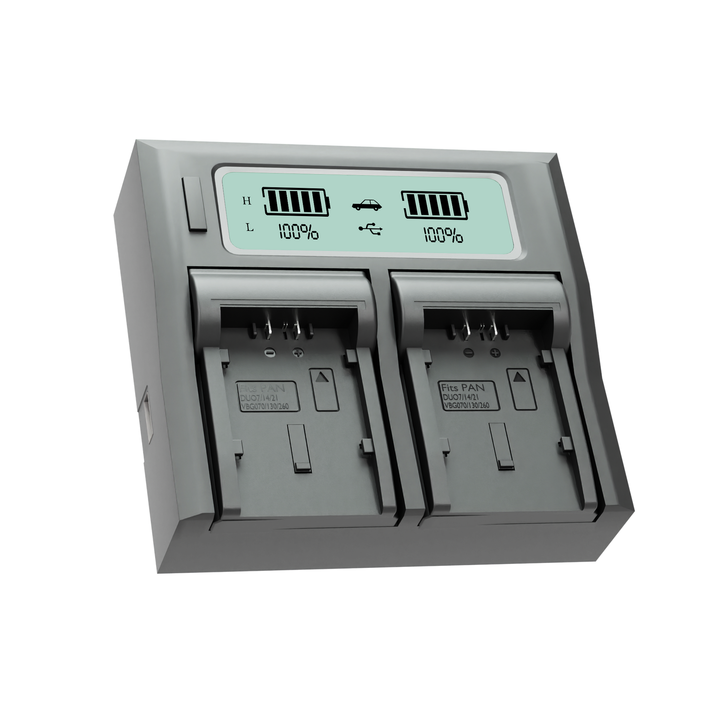 Welborn Dual LCD Camera Battery Charger for Panasonic VBG-6 Battery Compatible with HDCHS300, TM300, HS250, SD100, HS20 AGHMC40, HMC150 HDC-SD600, SD700 SDRH40-SDRH90, SD20, SD9, HS9, SX5