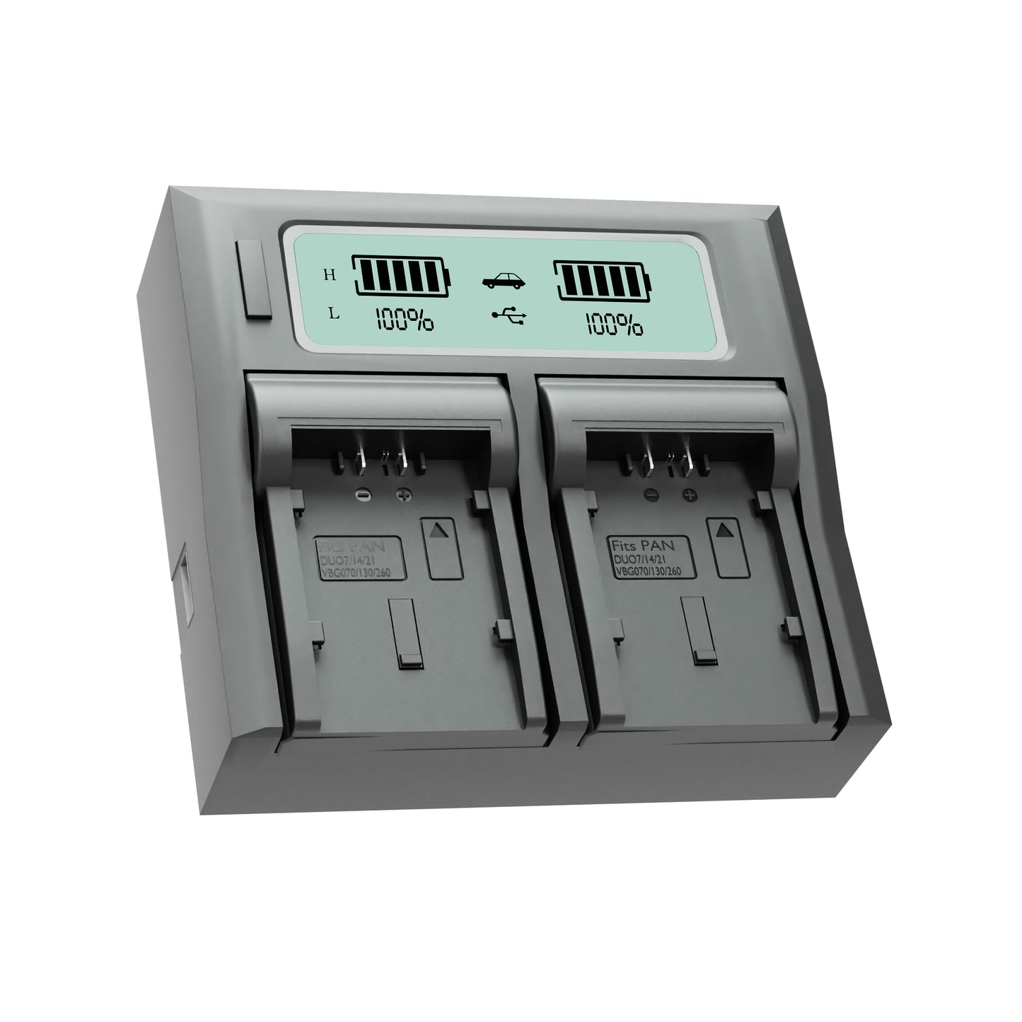Welborn Dual LCD Camera Battery Charger for Panasonic VBG-6 Battery Compatible with HDCHS300, TM300, HS250, SD100, HS20 AGHMC40, HMC150 HDC-SD600, SD700 SDRH40-SDRH90, SD20, SD9, HS9, SX5