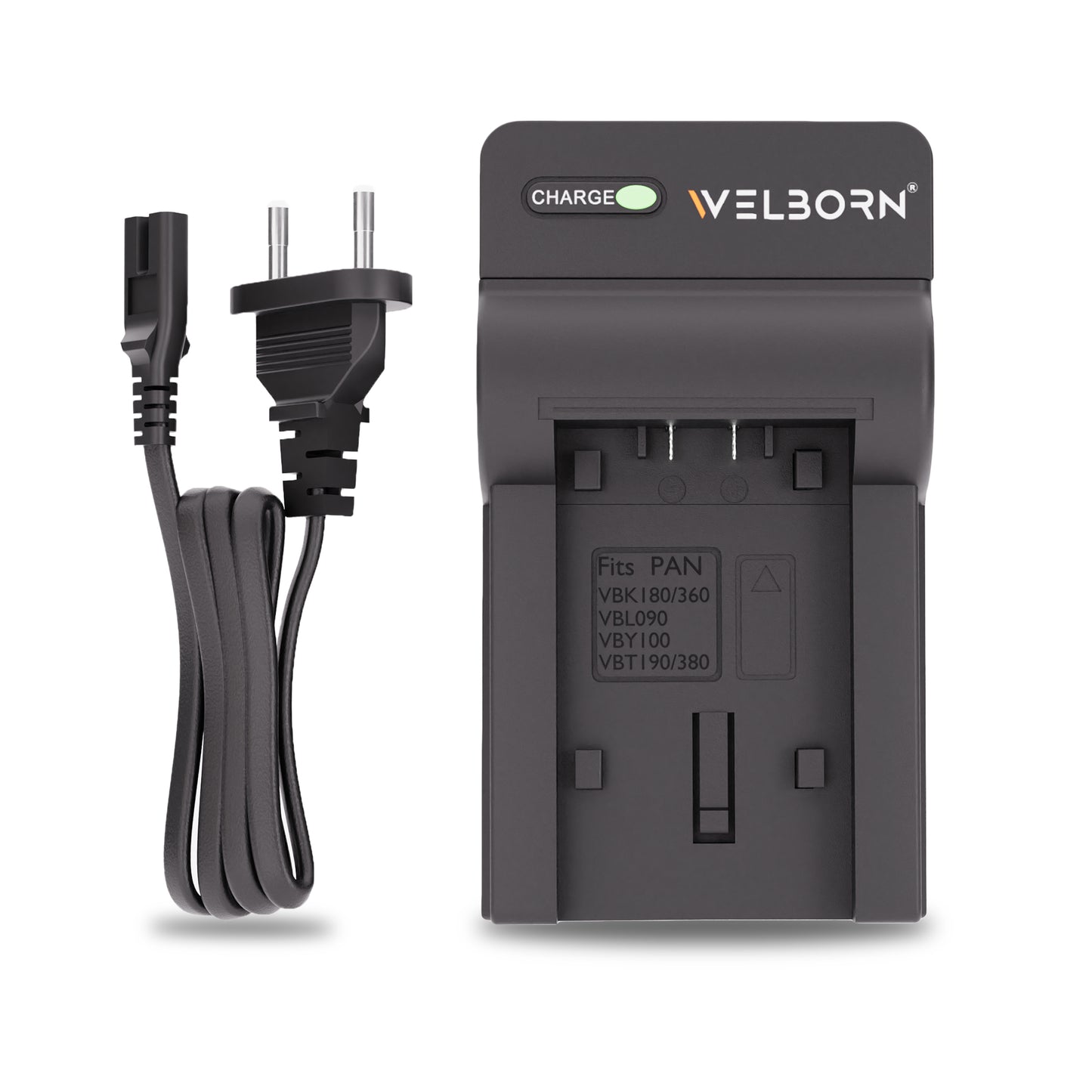 Welborn  Camera Battery Charger for Panasonic Camera Battery VW-VBK360 Compatible with Panasonic Camcorders