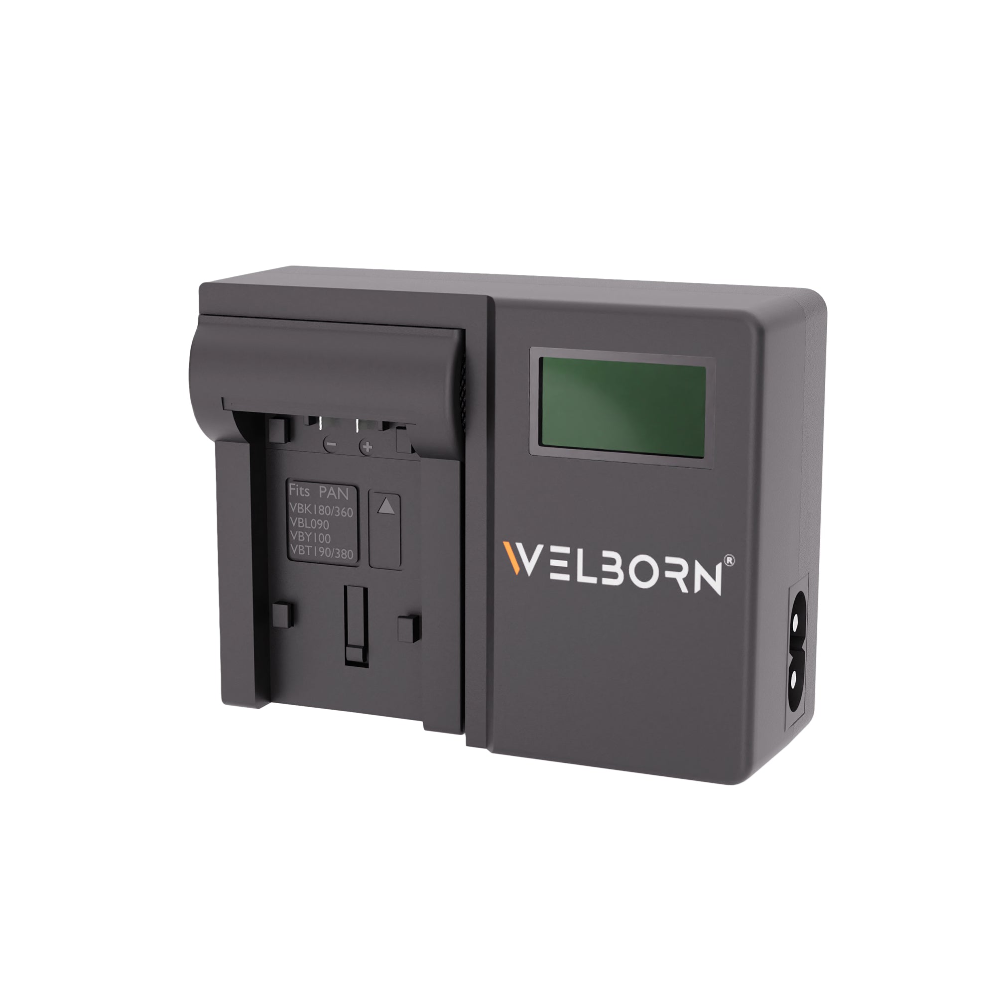 WELBORN LCD Camera Battery Charger for Panasonic Camera Battery VBT380 Compatible With Panasonic HC-V770, HC-V785, HC-W580 Camcorders