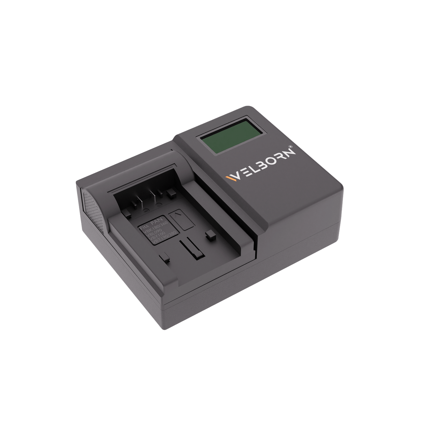 WELBORN LCD Camera Battery Charger for Panasonic Camera Battery VBT380 Compatible With Panasonic HC-V770, HC-V785, HC-W580 Camcorders