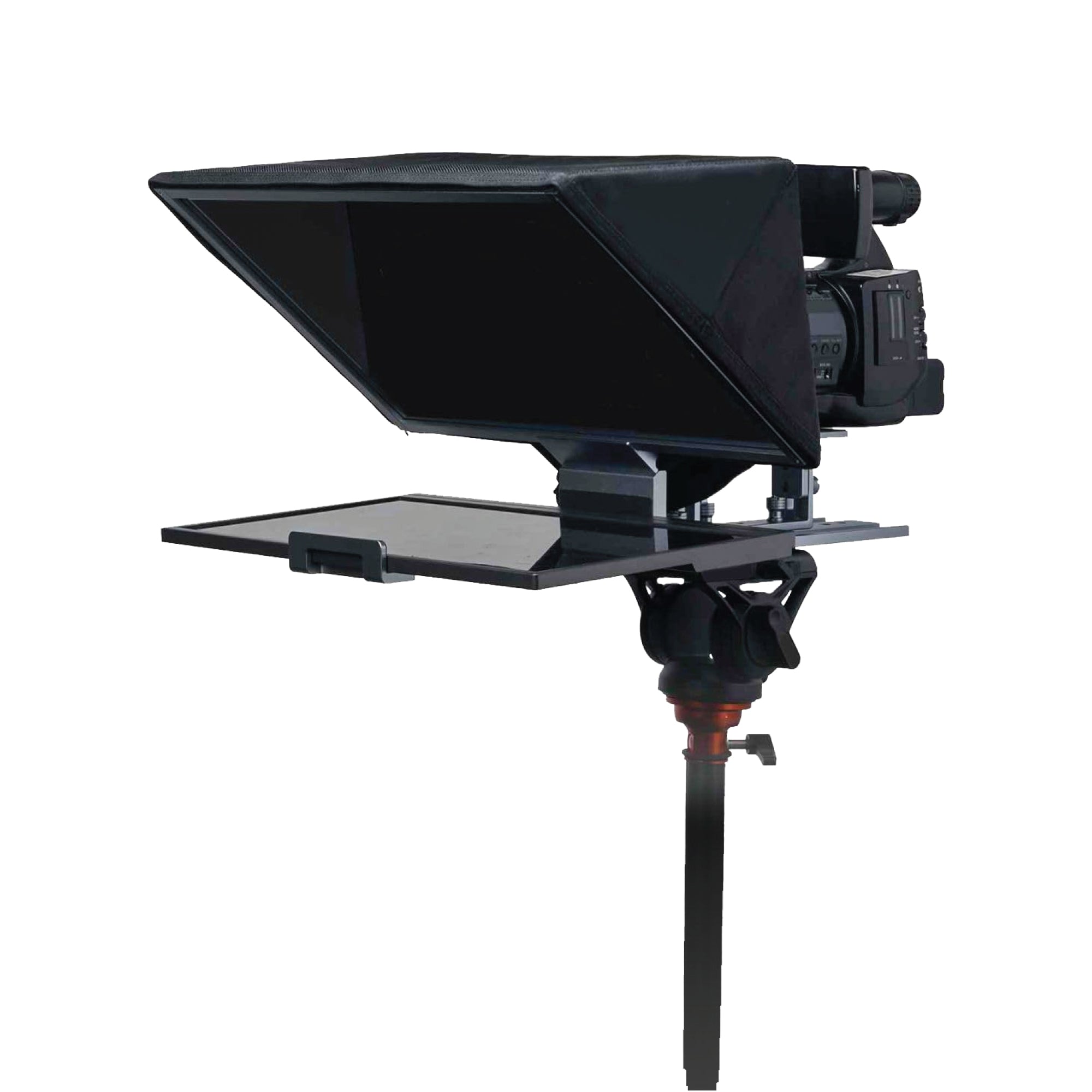 WELBORN 16-Inch Professional Teleprompter for Smartphone, DSLR, Mirrorless & Video Cameras | Bluetooth Remote | HD Beam Splitter Glass | Android/iOS Compatible | Universal 1/4" Mount