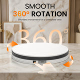 WELBORN 35cm Product Photography Turntable | 30KG Load Capacity | 360° Two-Way Rotation | Adjustable Rotation Speed | Type-C Charging | Electric Rotating Display Stand for Product Photography, Video, Live Streaming & E-Commerce