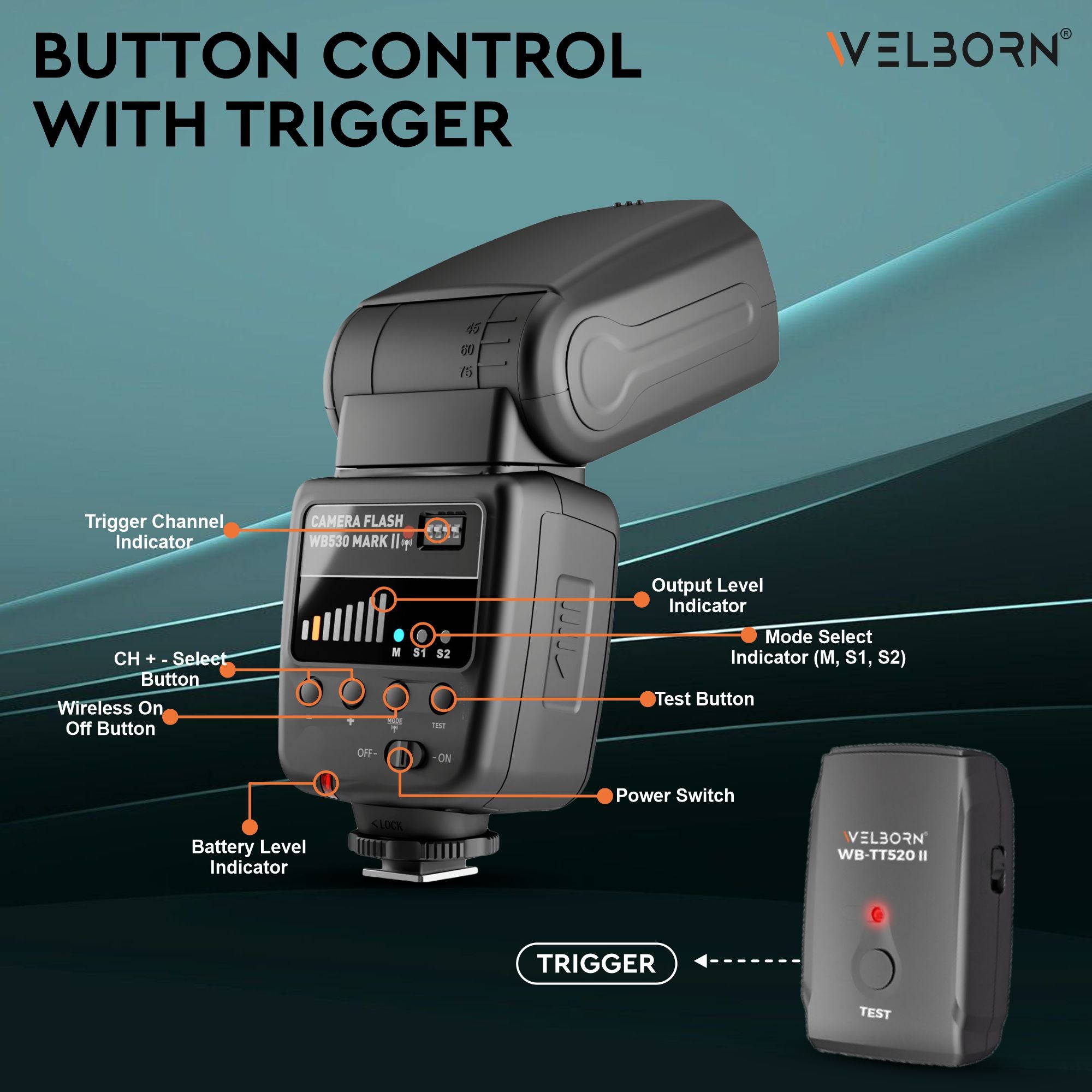WELBORN WB-TT520II Flash with Wireless Trigger