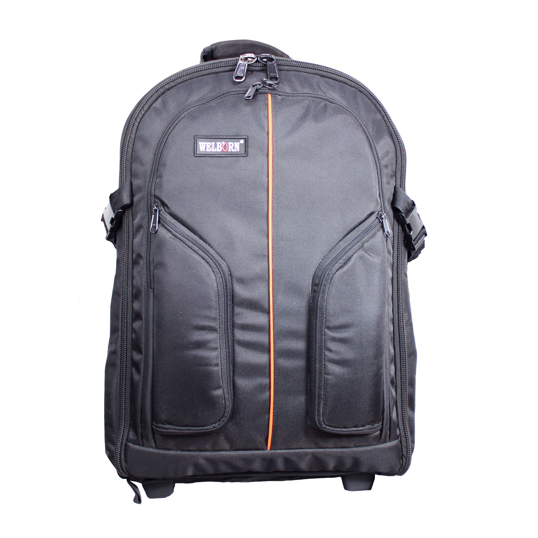 WELBORN Camera Bag B09 with Wheels & Trolley Handle – Travel Case for DSLR Cameras & Lenses