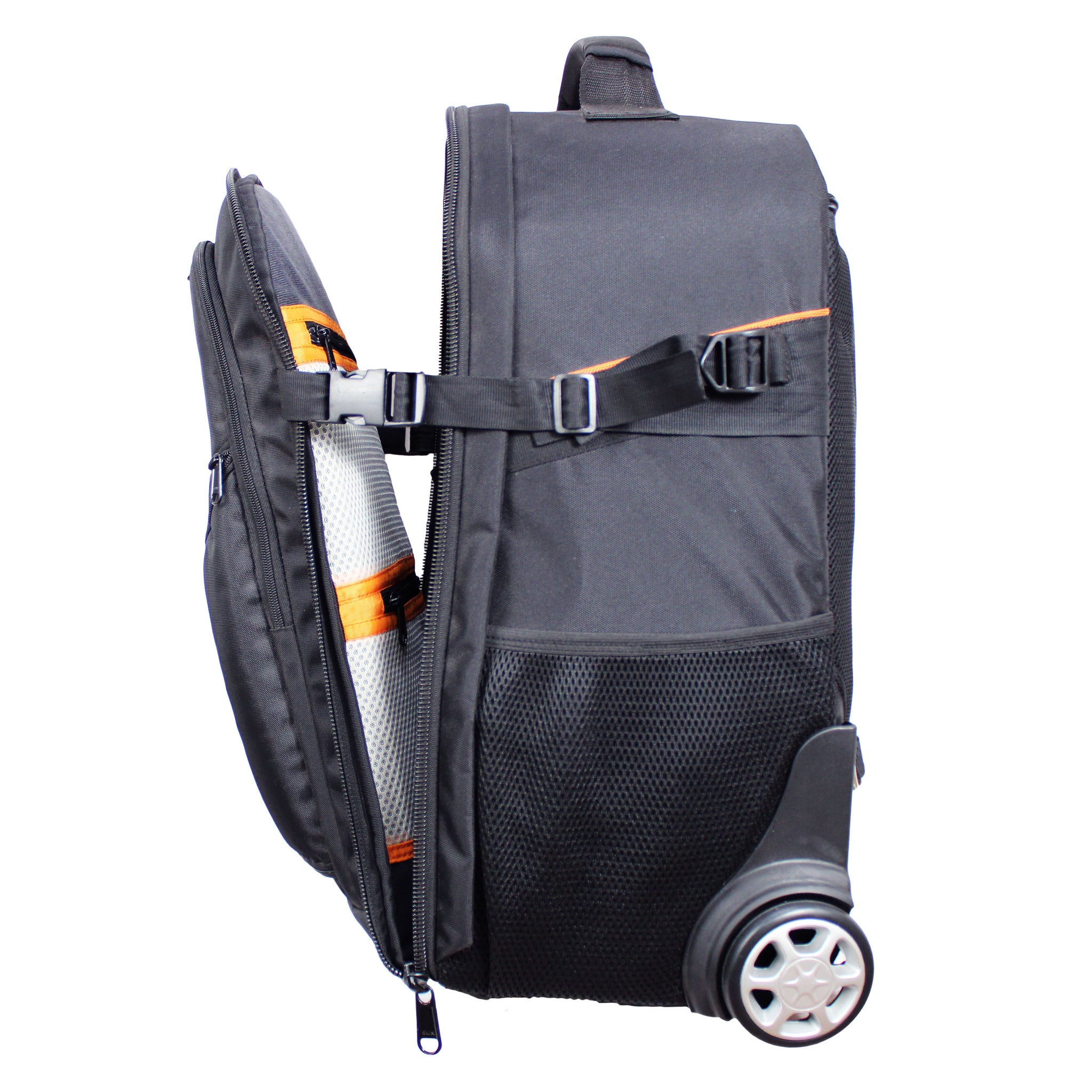 WELBORN Camera Bag B09 with Wheels & Trolley Handle – Travel Case for DSLR Cameras & Lenses