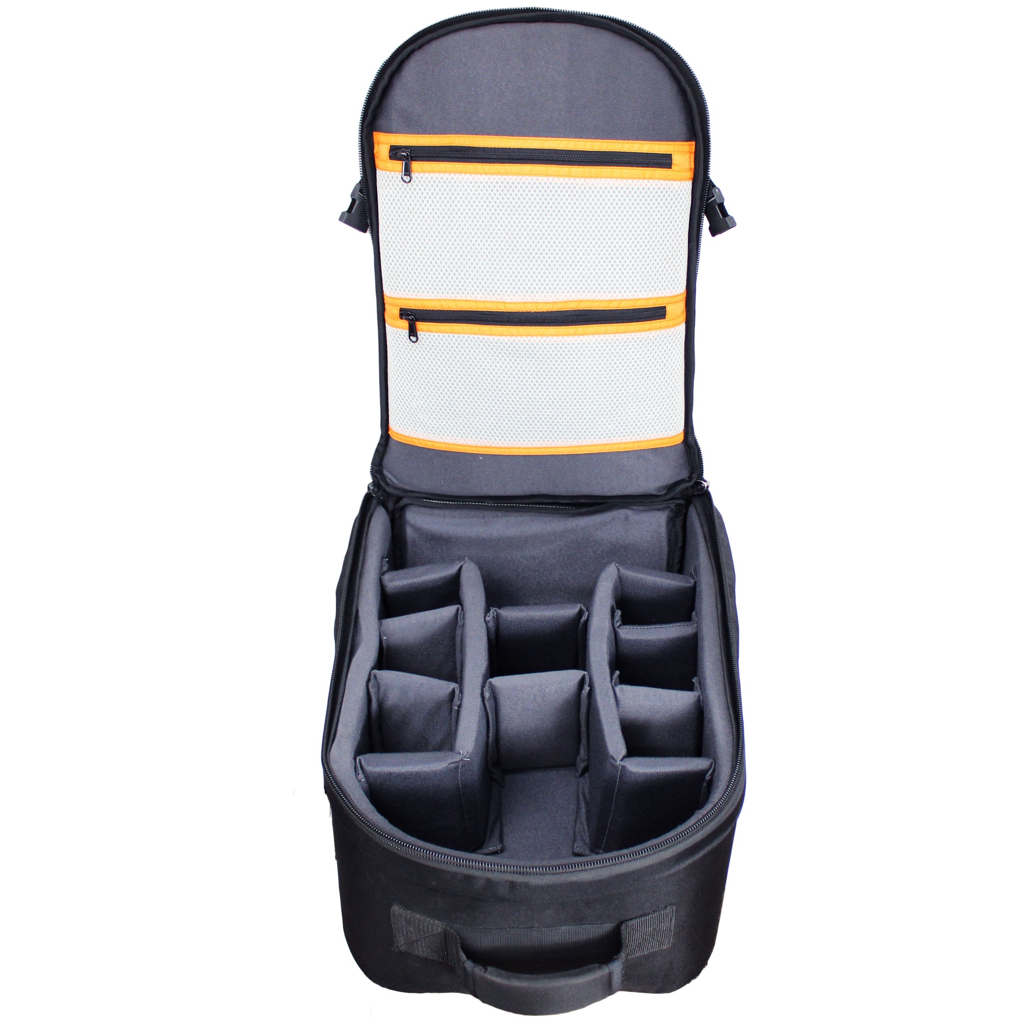 WELBORN Camera Bag B09 with Wheels & Trolley Handle – Travel Case for DSLR Cameras & Lenses