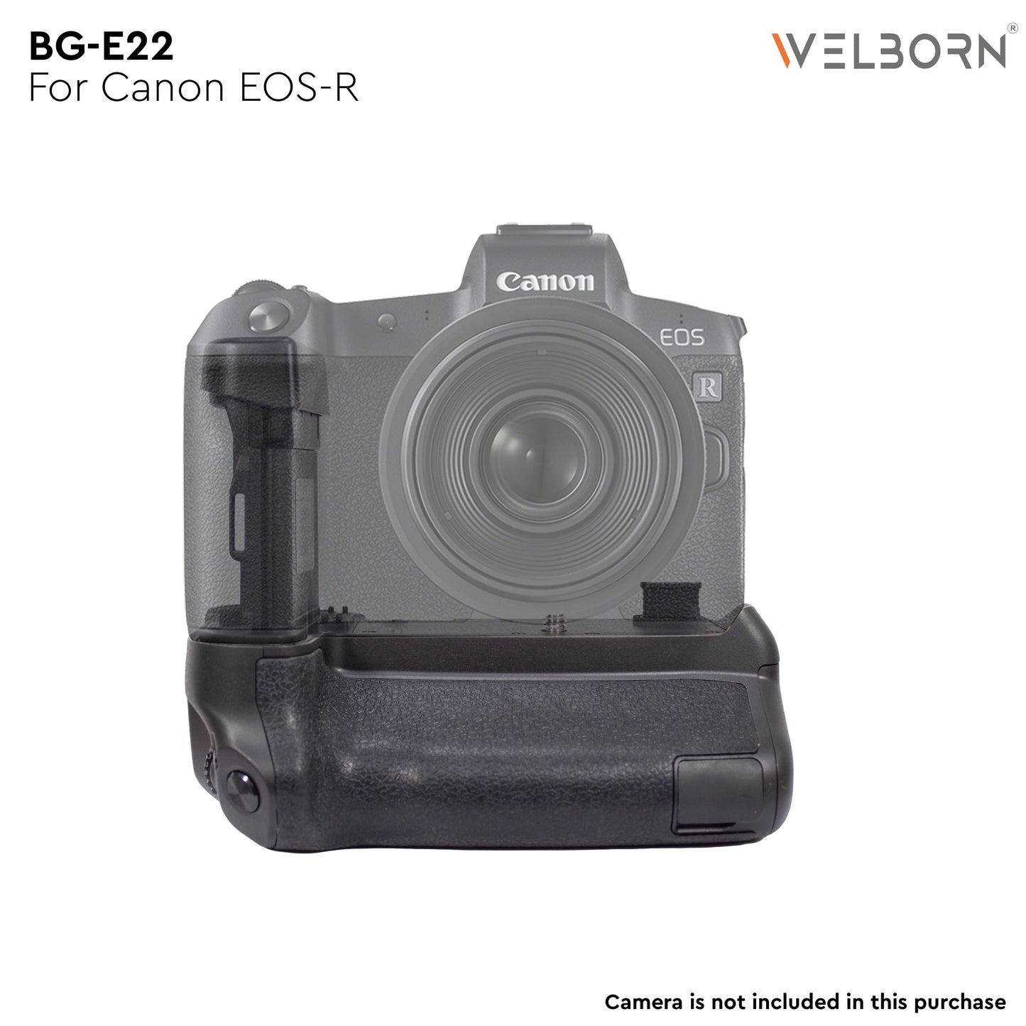Welborn WB-BG-BGE22 Battery Grip for Canon EOS R – Enhance Your Shooting Experience