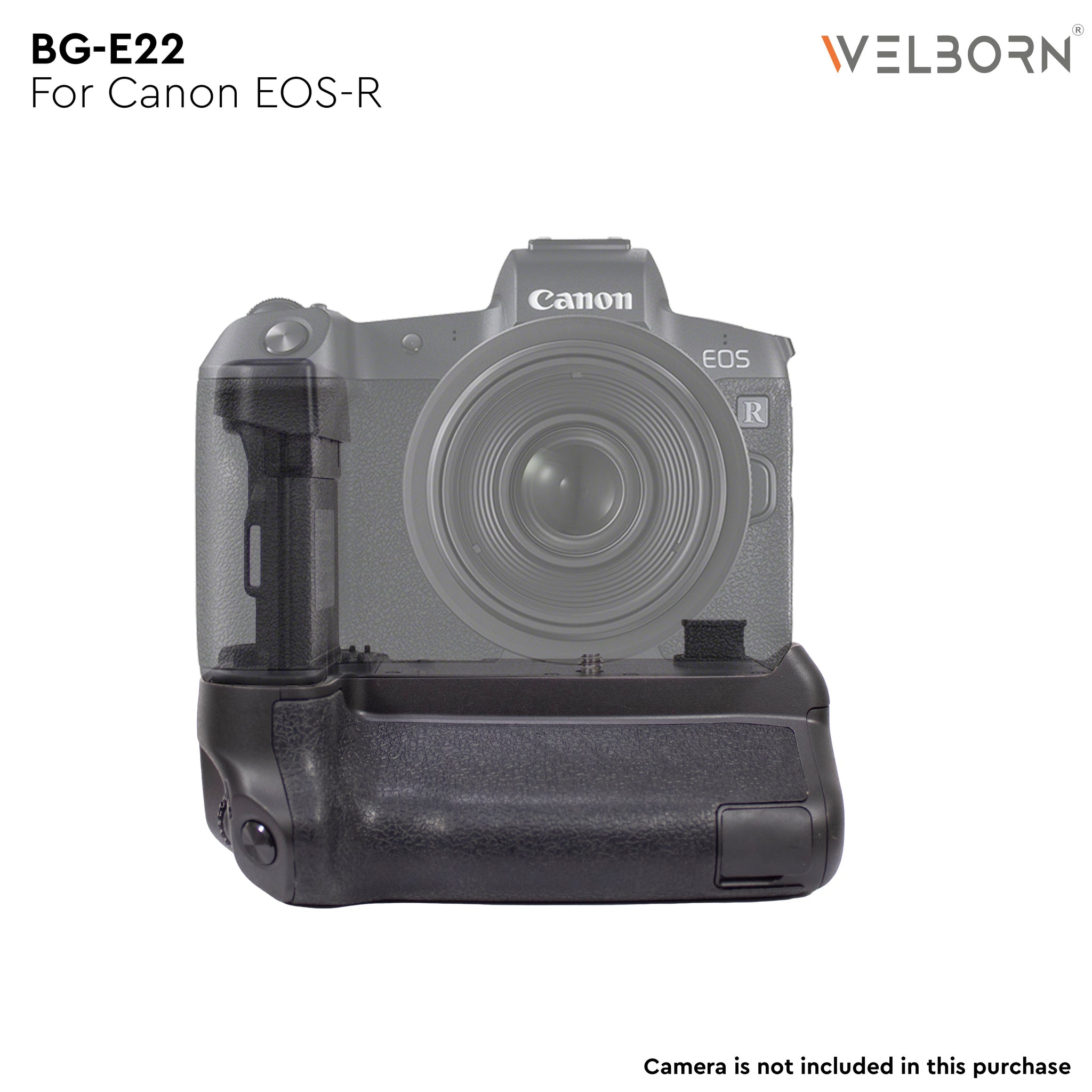 Welborn WB-BG-BGE22 Battery Grip for Canon EOS R – Enhance Your Shooting Experience