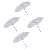 WELBORN Photographic PVC Umbrella 4 Pack of combo for Studio Lighting, Flash, Soft Light & Photo Video Shooting